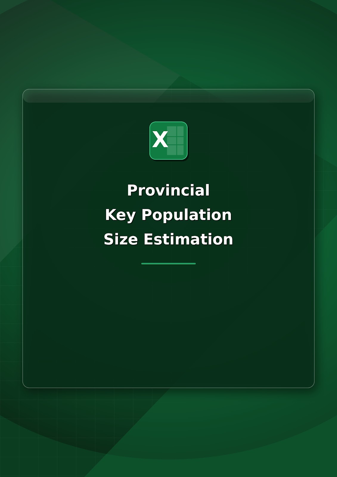 Provincial Key Population Size Estimation